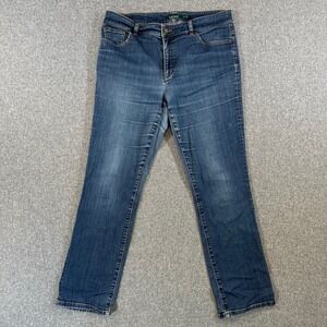 Lauren Ralph Lauren Jeans Womens 12 Straight Leg Blue Denim Mid Rise